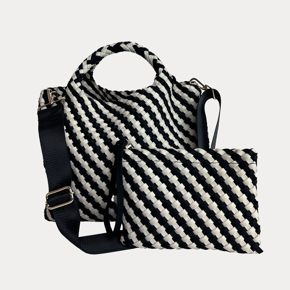 AHDORNED – wholesale Tote bag – Women's – Lily Woven Neoprene Tote with Pouch20