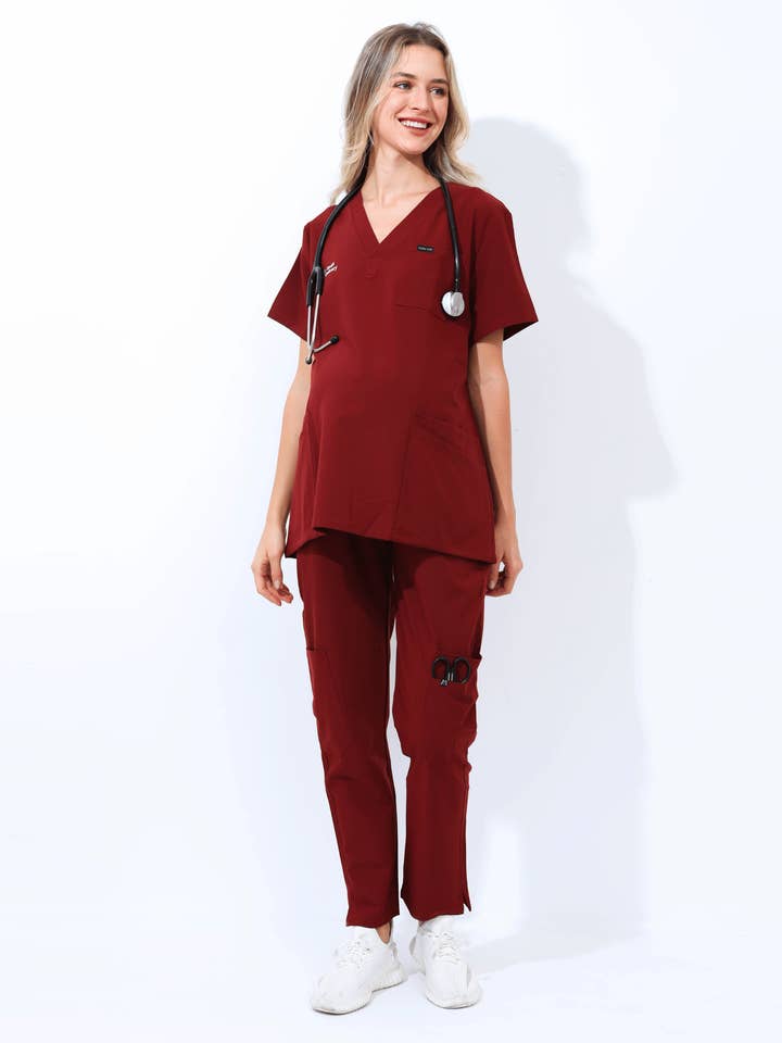 Alina Mae Maternity - Wholesale Healthcare Uniform - Women's - Maternity Scrubs Shirt for Pregnancy1