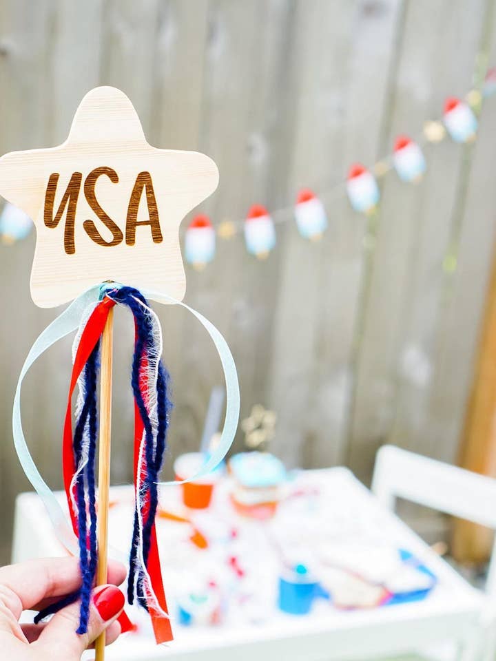 Goldie Letter Company - Wholesale Toy Wand - Kids - USA Star Wand