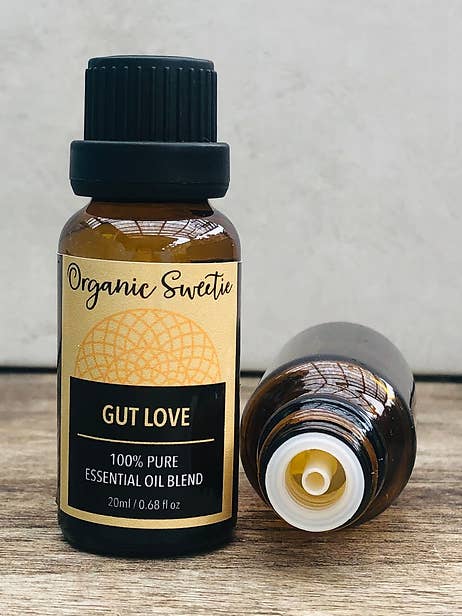 Miscela di oli essenziali Gut Love per la vendita all'ingrosso da parte di The Organic Sweetie