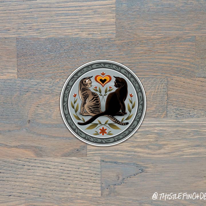 Thistle Finch Designs – Großhandel Aufkleber – Niederländischer Vinylaufkleber mit Hex-Schild, PA1