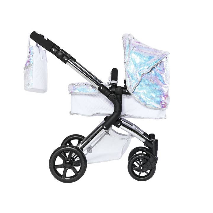 Roma - Vendita all'ingrosso Passeggino per bambole - Bambini - Carrozzina singola per bambole Roma Polly - Passeggino per bambini con design a sirena