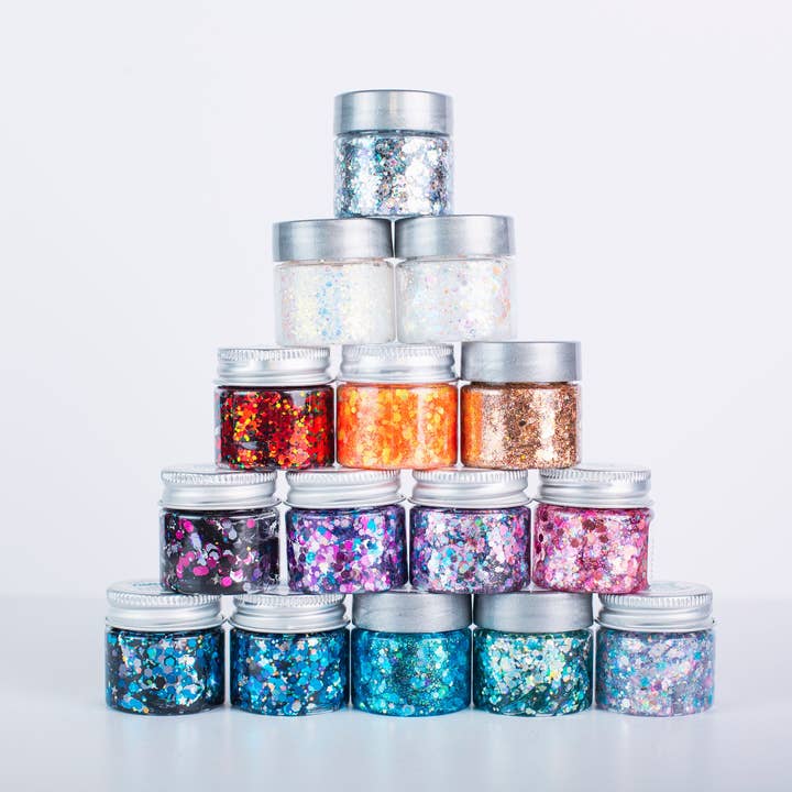 Håndlavet Glitrende Glitter Gels-Ansigt kropsglitter gel for engroshandel hos Glittery - Edible, Cosmetic and Biodegradable Glitter Products