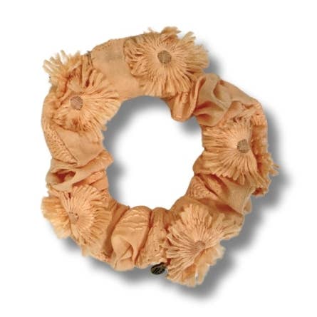 Scrunchie Mini "Peach Pop" para venta al por mayor de Hairjewelz by Elle