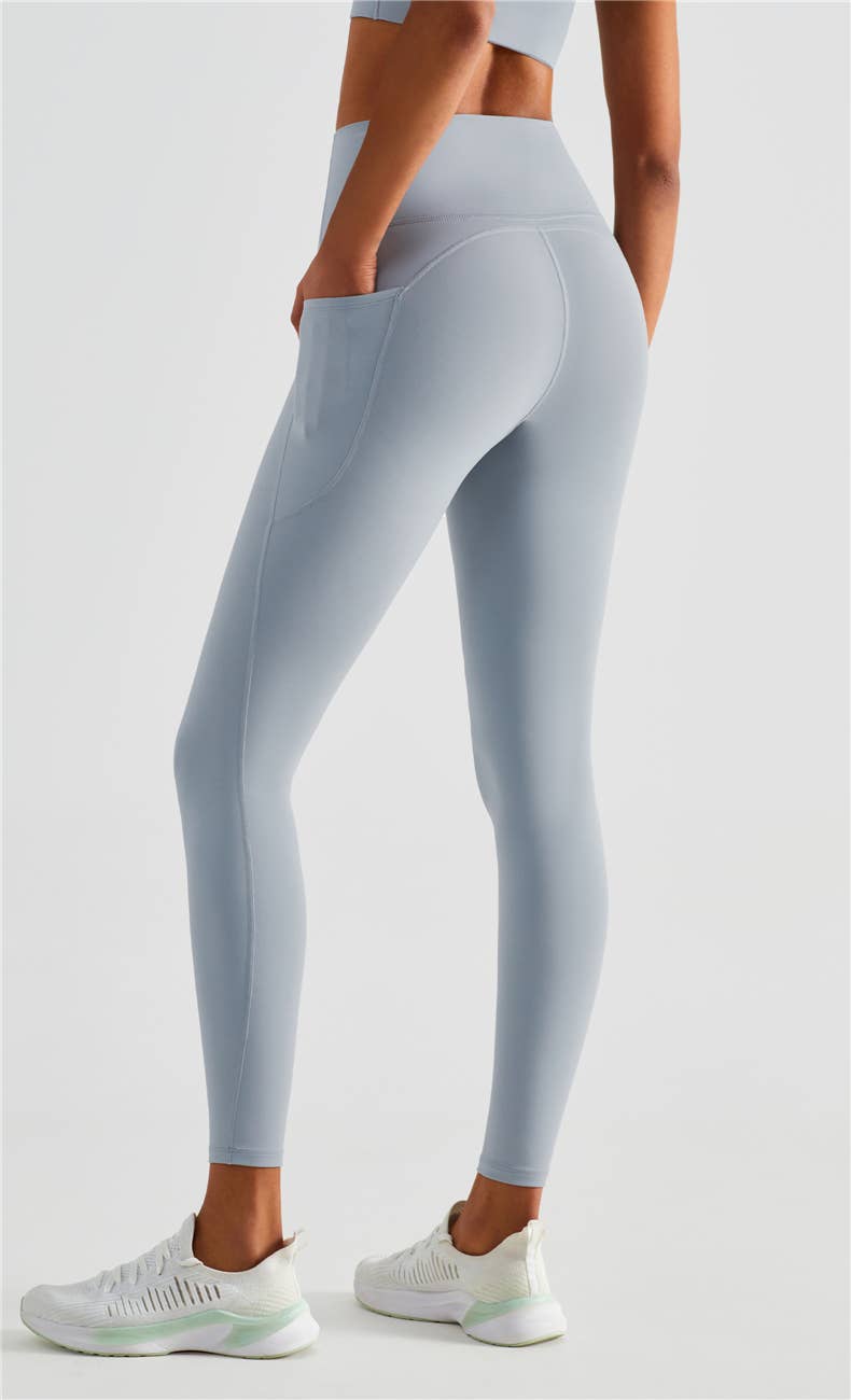 91thelabel - Wholesale Athletic/Lounge Leggings - Women's - Hazel Lycra® High Waist Leggings With Side Pockets4