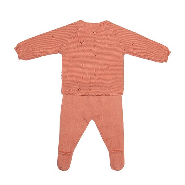 Kyr Baby Set Dusty Pink 100% Cotton for wholesale on Faire2