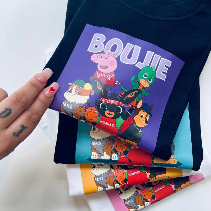 Voksen Boujie bande T-shirt for engroshandel hos BOUJIEKIDS