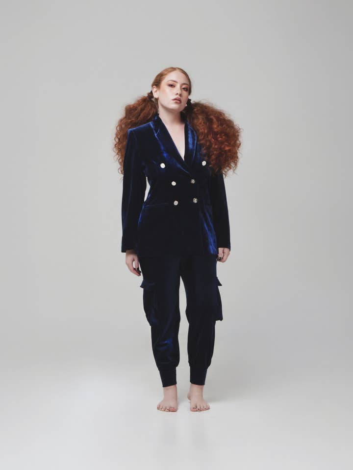 Calças Cargo Bell Bottom Bell Lounge Velvet para mulher por atacado de DE IRISARRI