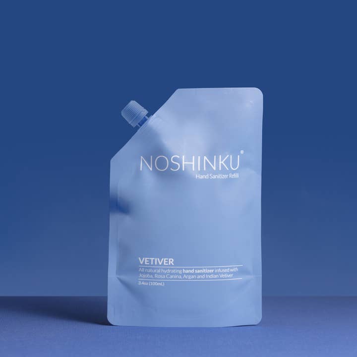 Noshinku - Wholesale Hand Sanitizer - Vetiver Patchouli Nourishing Hand Sanitizer Refill Pouch