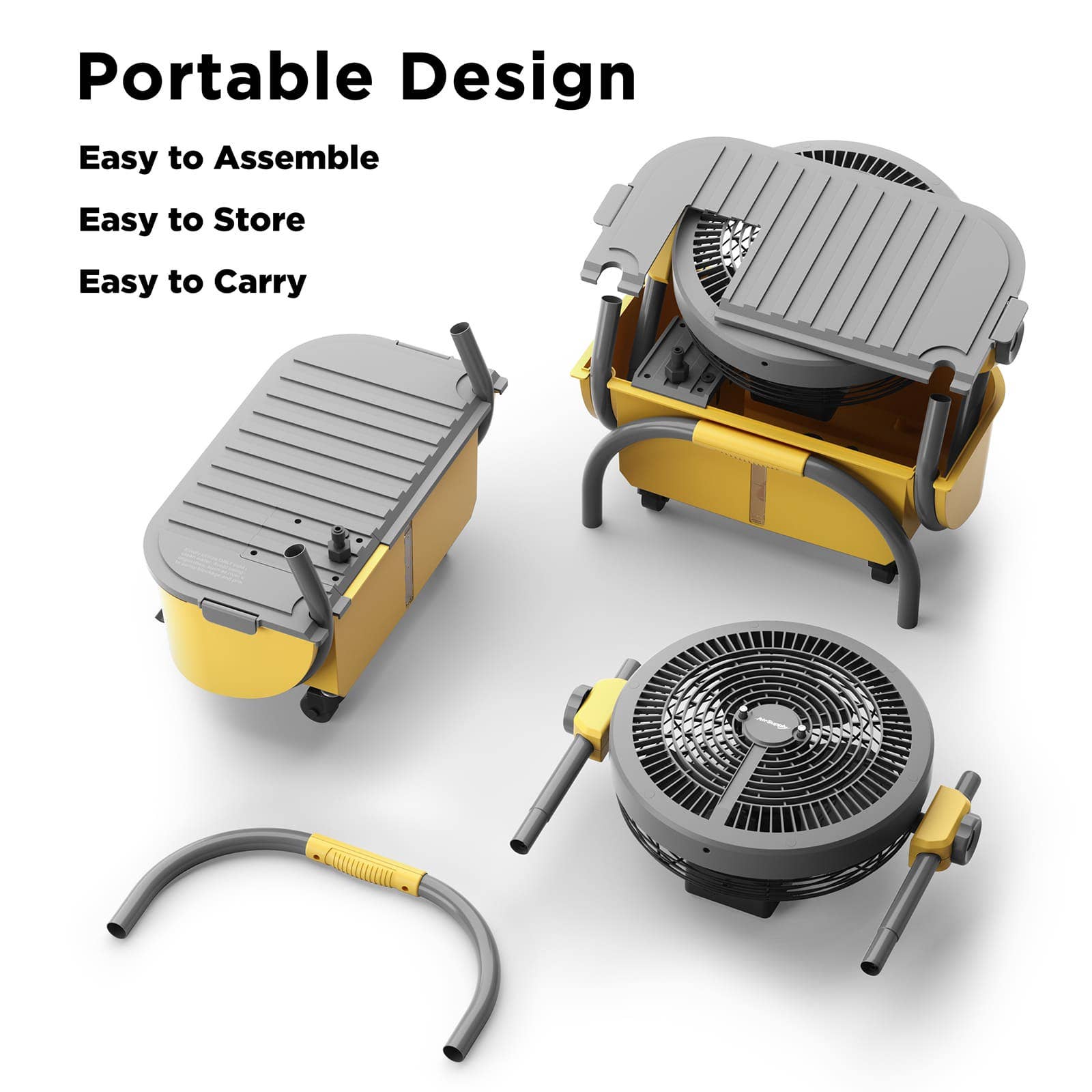 TURBRO - Wholesale Small/Handheld Appliance - AirSupply MS12 Portable Mist Fan with 19,200mAh Battery7