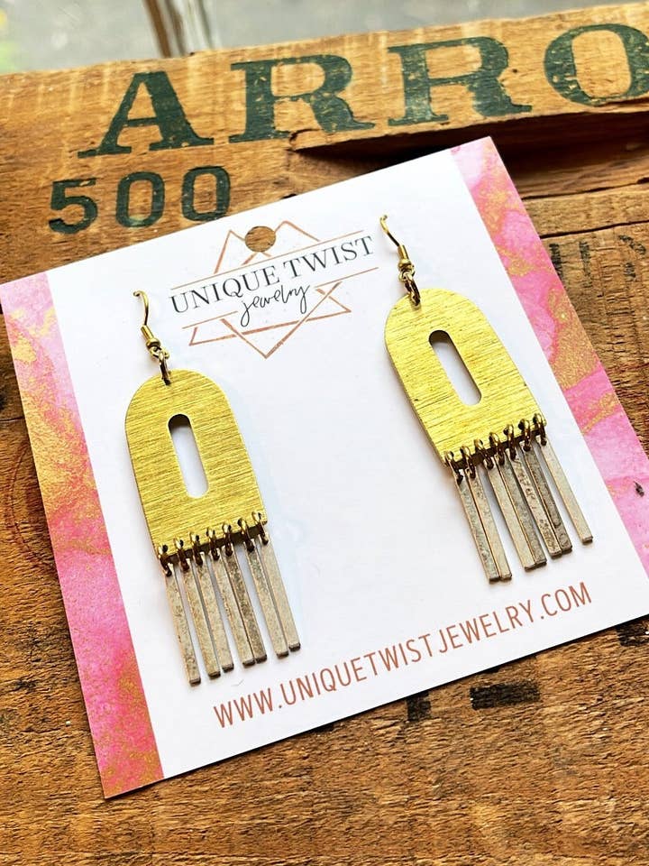 Sunny Fringe Earrings for wholesale by Unique Twist Jewelry