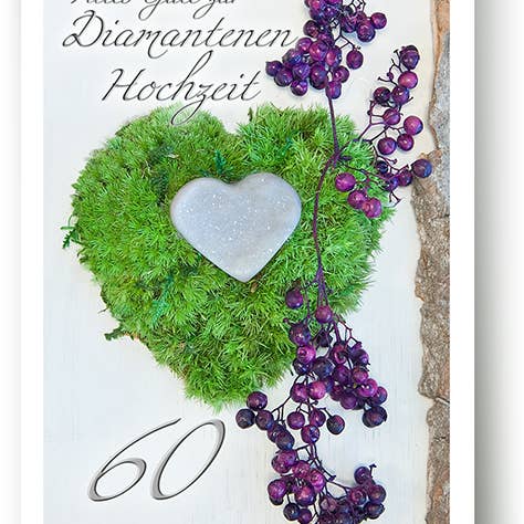 Diamond wedding/greeting card/769010 for wholesale by Yabué