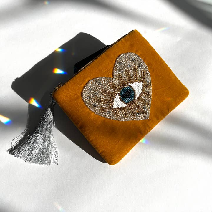 Katie Diamond Jewelry - Wholesale Pouch - Women's - dear heart velvet pouch1