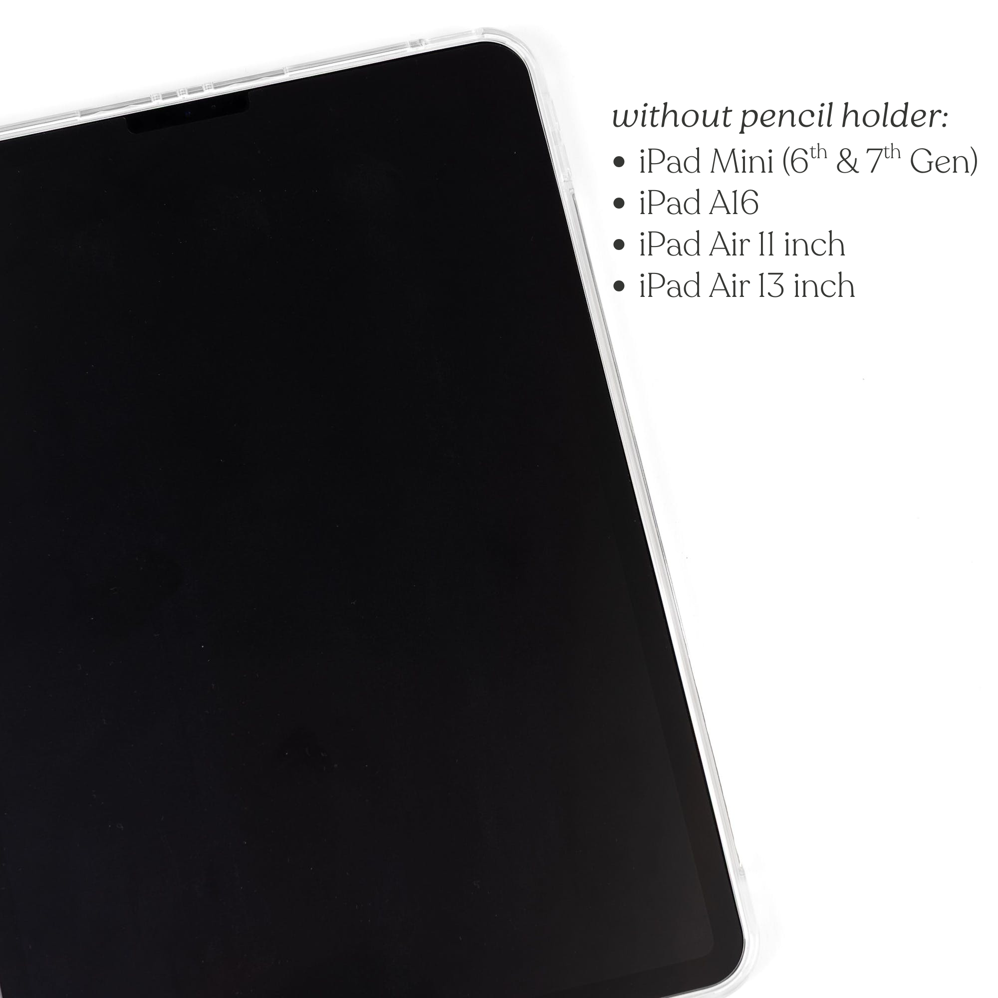 Elyse Breanne Design - Wholesale Laptop/Tablet Case - Unisex - Pressed Floral Clear Back iPad Case0