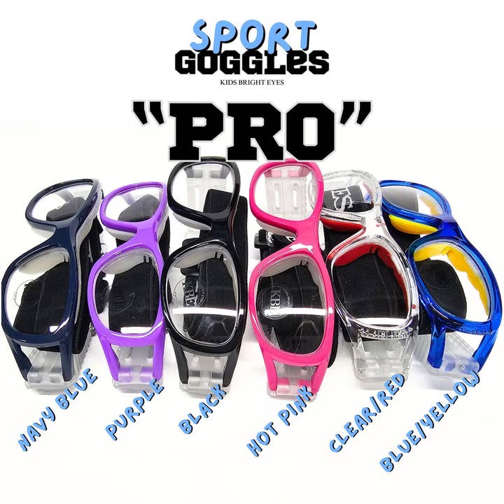 Lunettes de sport "Pro" 49-18 *SANS ORDONNANCE* pour la vente par Kids Bright Eyes