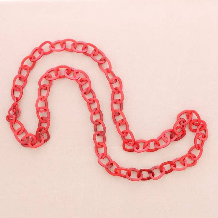 Long Resin Link Necklace for wholesale by Sonata