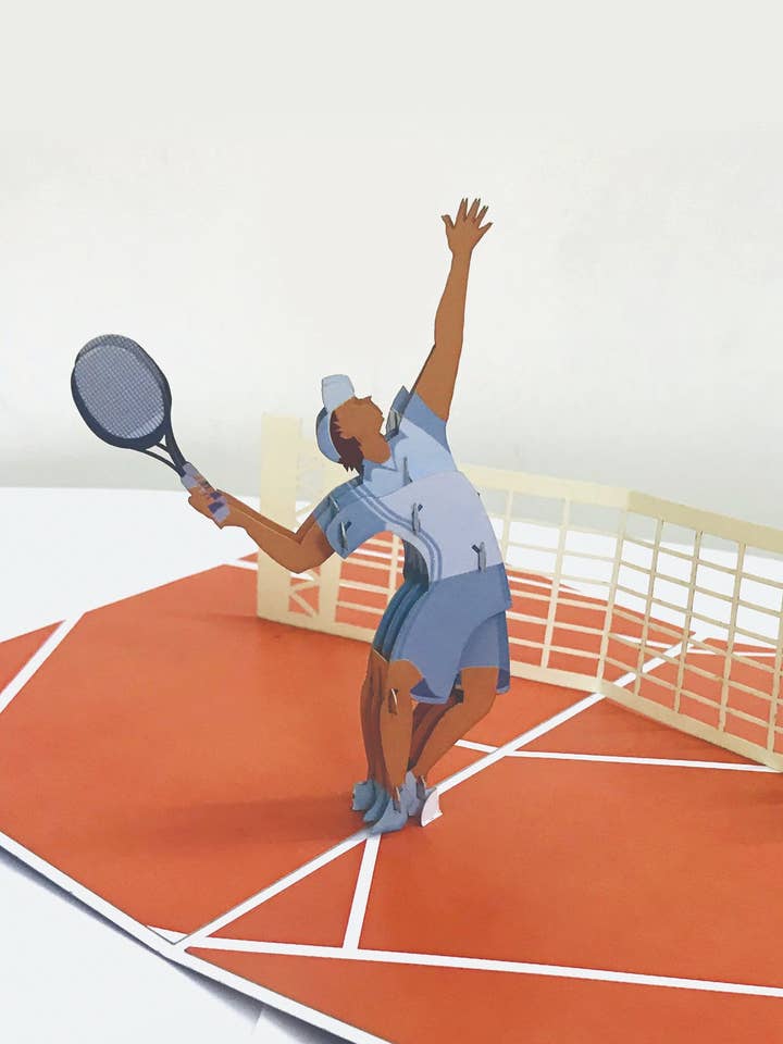 Biglietto Auguri Origami 3D Tennis per la vendita all'ingrosso da parte di ORIGAMI EDITORE SRL