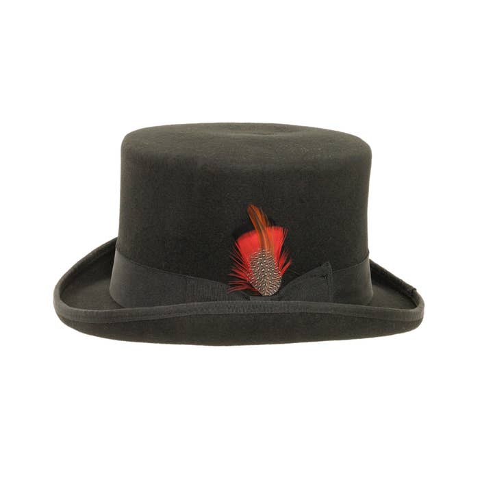American Hat Makers – Engroshandel Bowler hat - Unisex – Letvægts uld tophat - Stil Majestic