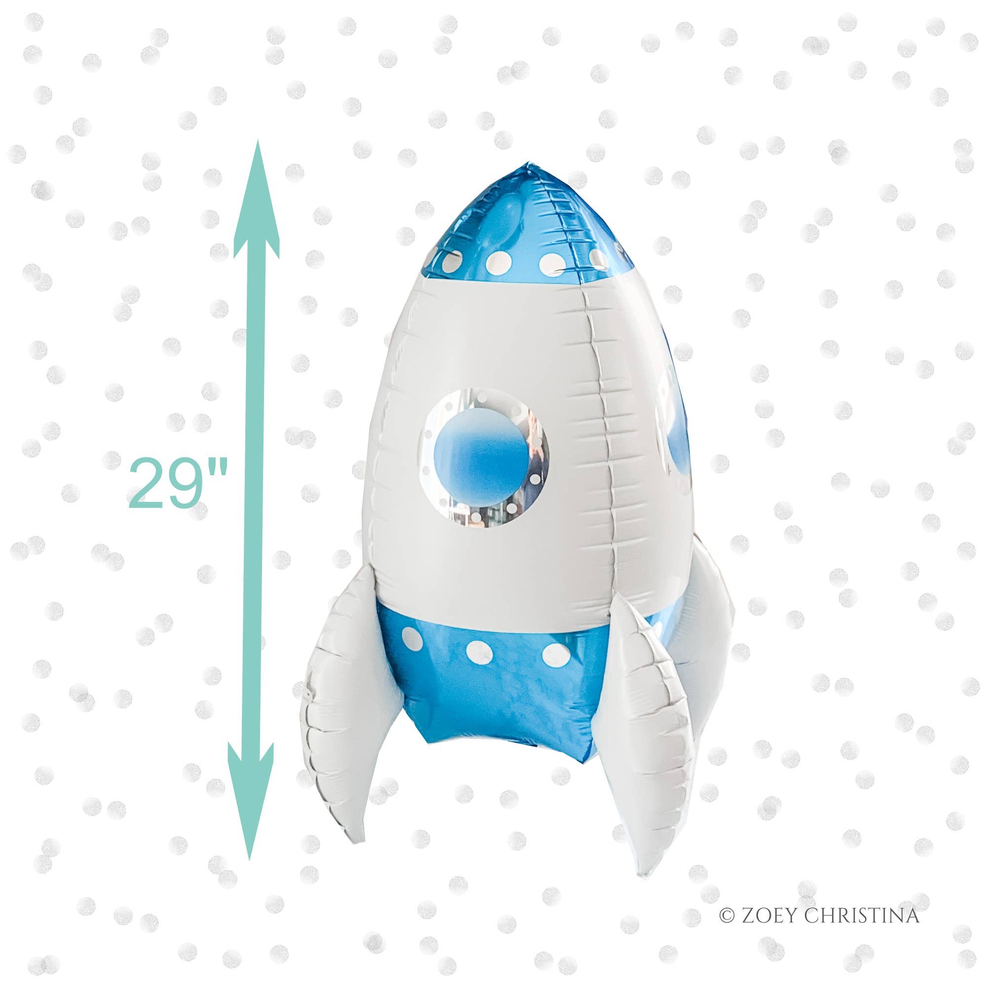 Zoey Christina - Wholesale Balloon - 3D Rocket Ship Foil Balloon – Space Party & Galaxy-Themed 1