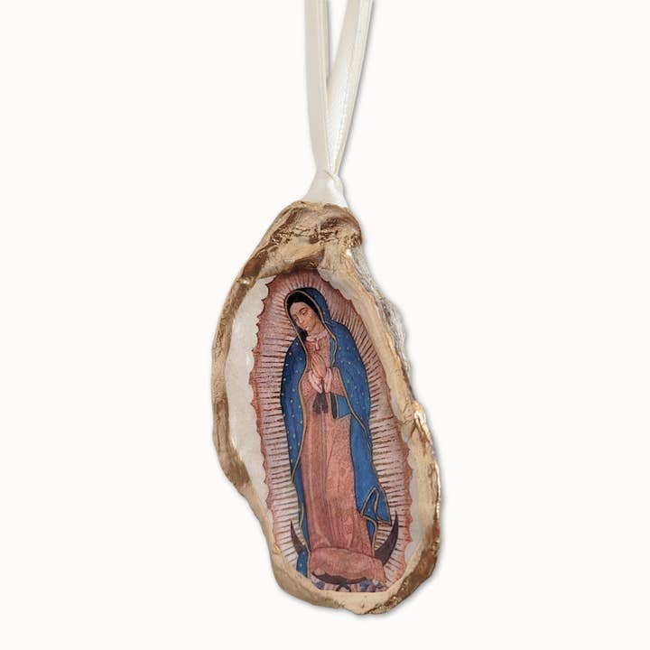 Vår Fru av Guadalupe Dekoration • Ostronskal för wholesale av Beatrixbell Handcrafted