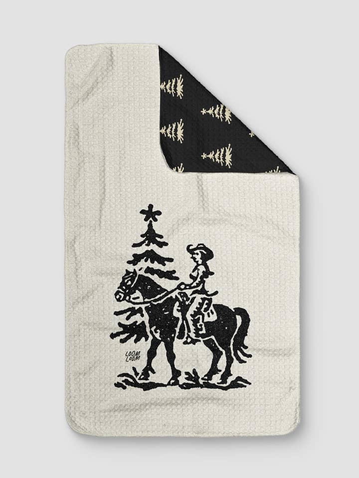 Cowgirl Christmas Trees Reversible for wholesale by Loom Loom