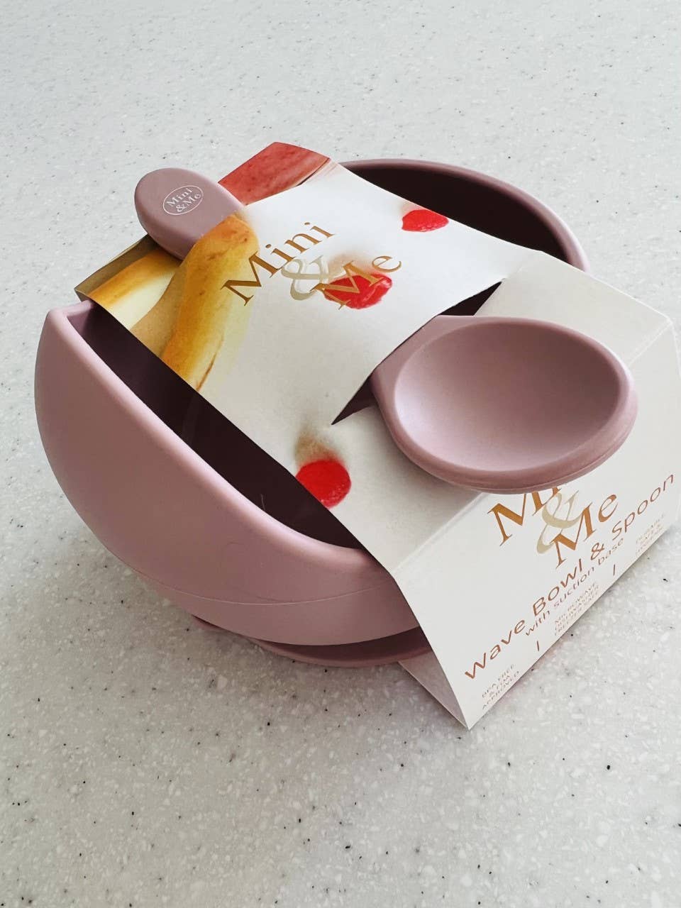 Cuddle Bug & Co – wholesale Matningsset - Baby – Mini & Me Wave Skål & Sked Körsbär1