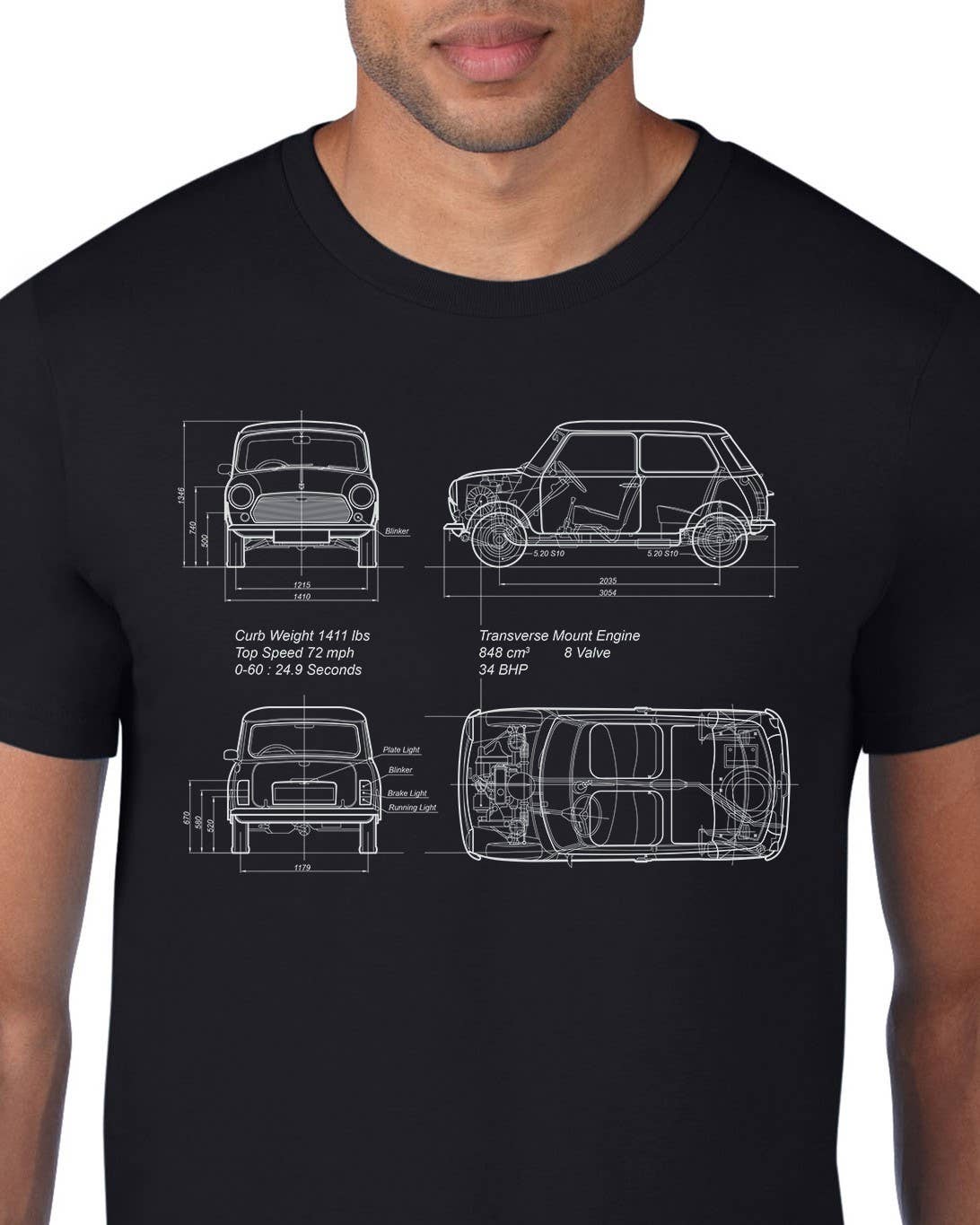 Architee - Vente T-shirt sérigraphié – homme - Mini Vintage1