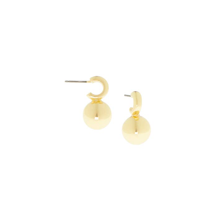 Marlyn Schiff - Wholesale Stud/Post Earrings - mini post hoop with single ball drop