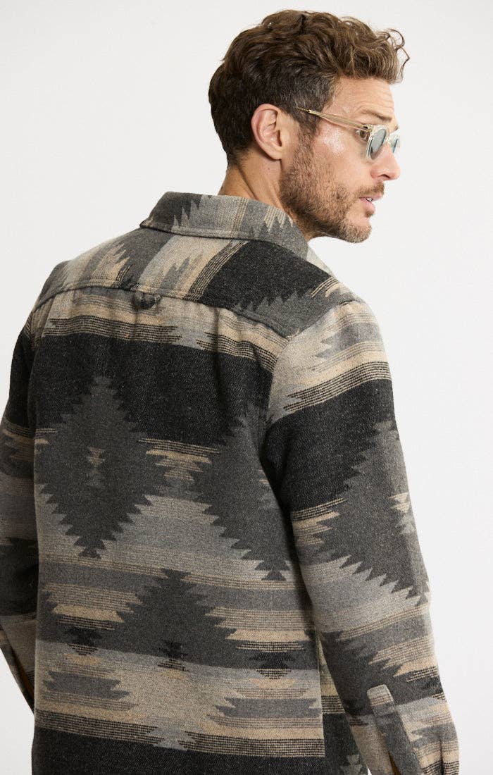 JACHS NY - Wholesale Button Down Shirt - Men's - Unlined Wool Blend Overshirt11