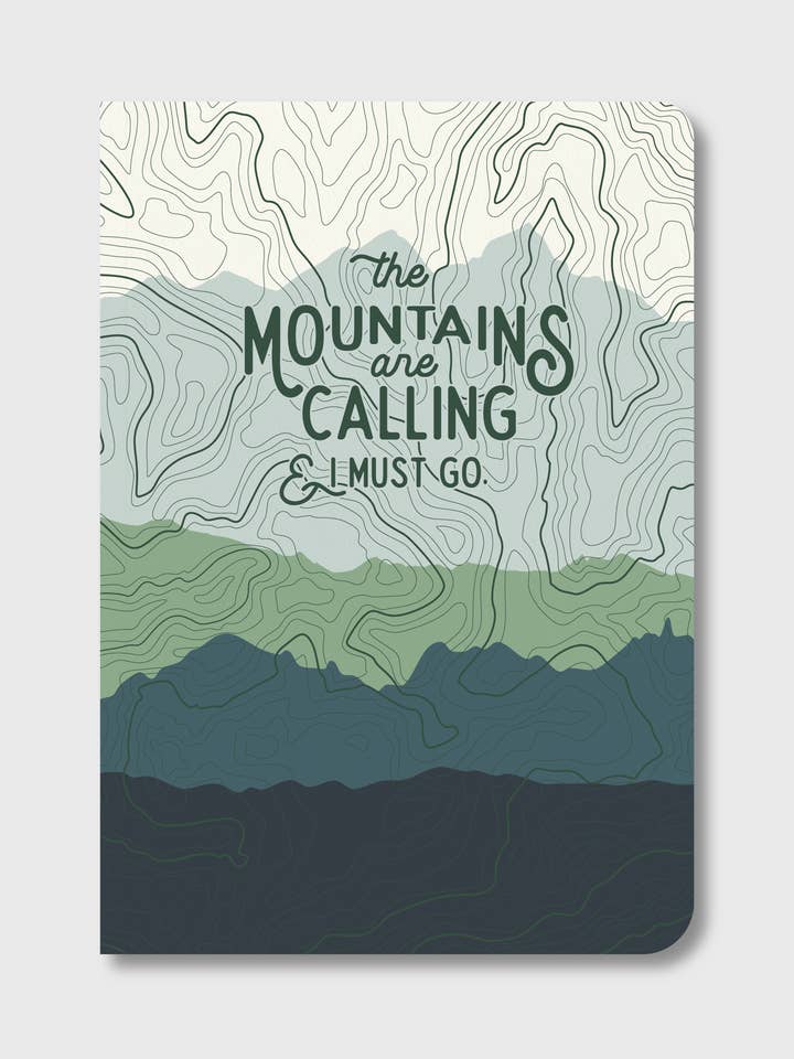 The Mountains are Calling Notebook for wholesale by Pike Street Press
