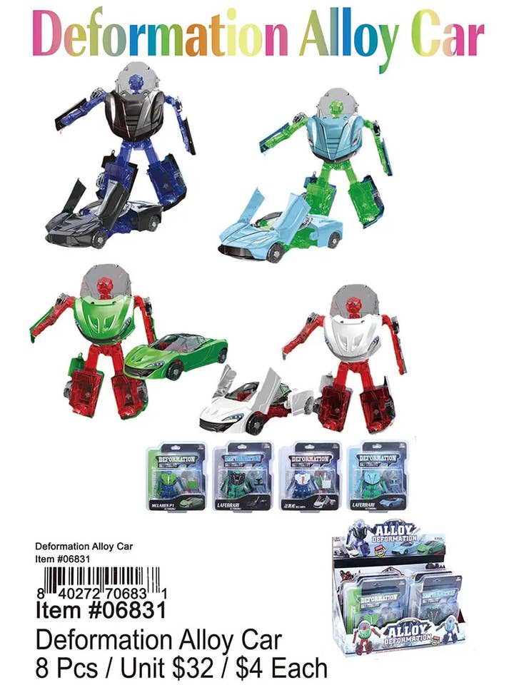 Auto in lega di deformazione. per la vendita all'ingrosso da parte di Puka Creations