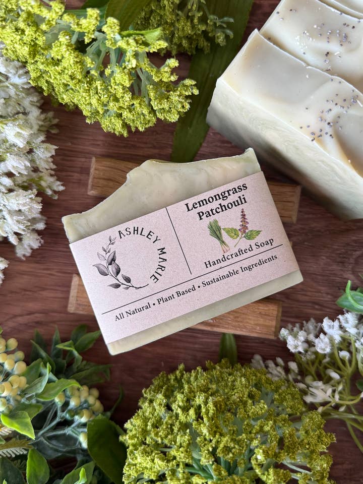 Citroengras Patchouli Zeep | Verfrissende Handgemaakte Ambachtelijke voor wholesale door Ashley Marie Soap