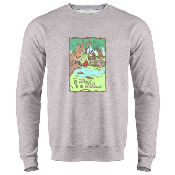 Pop Threads - Wholesale Screen Printed T-Shirt - Unisex - The Wind In the Willows Kenneth Grahame Book ArtLong Sleeve2