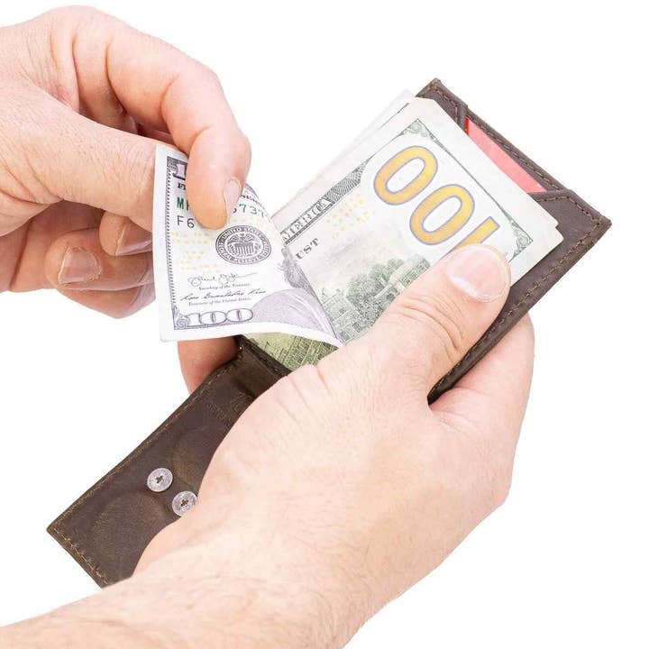 Zep-Pro - Wholesale Wallet - Men's - Ole Miss Rebels Men's Magnetic Front Pocket Leather Wallet.4