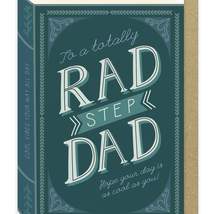 Two For Joy Illustration – wholesale Farsdagskort – Rad Step Dad - Lyxig bok Födelsedag/fars dagskort
