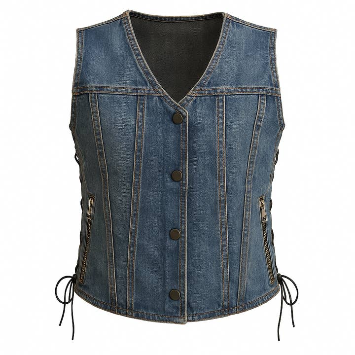 Colete de Ganga para Motociclista Feminino Pr-322 Legacy por atacado de Pure Leather