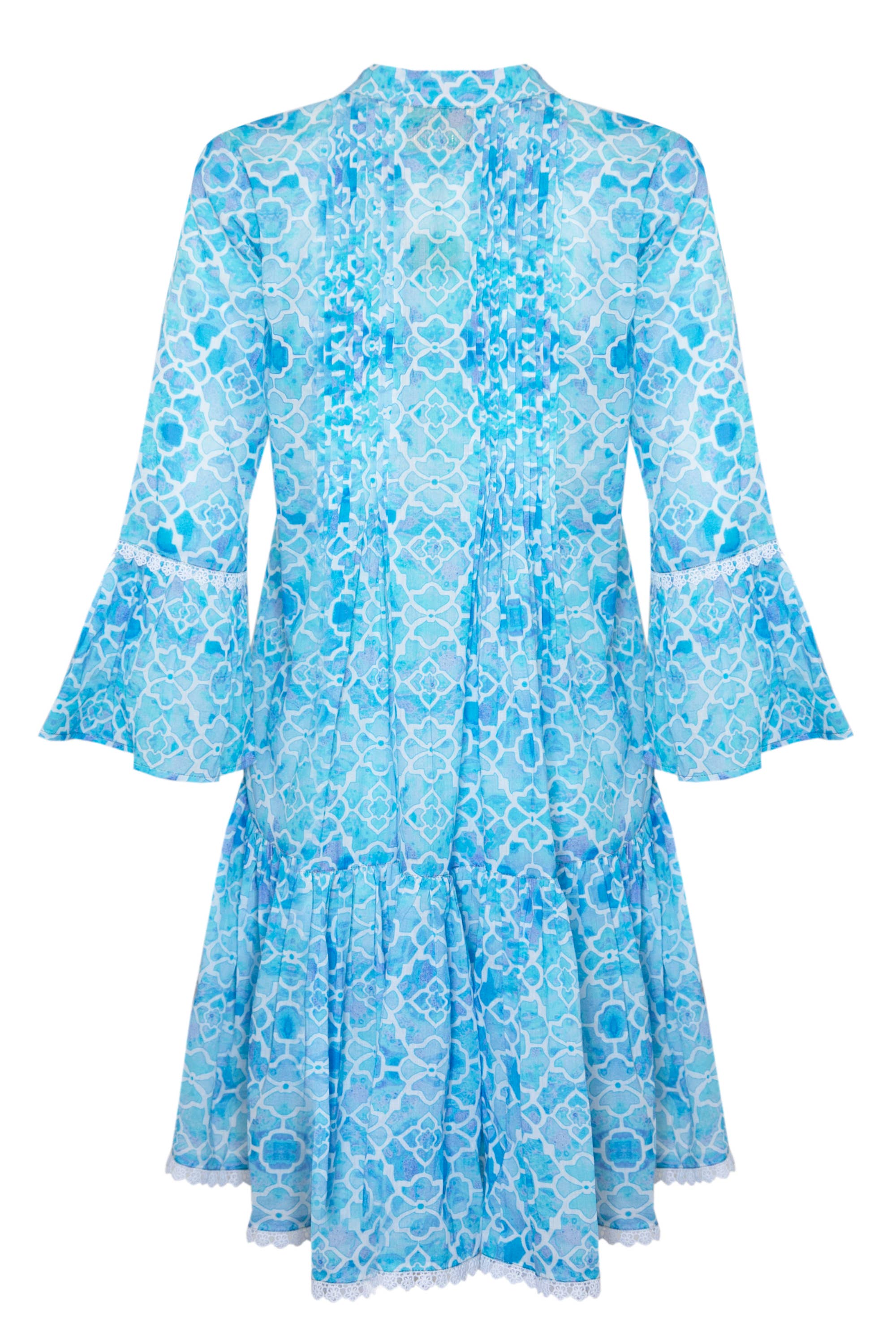 Sophia Alexia - Wholesale Dress - Women's - AZURE MOSAIC MALLORCA SHIRT DRESS13