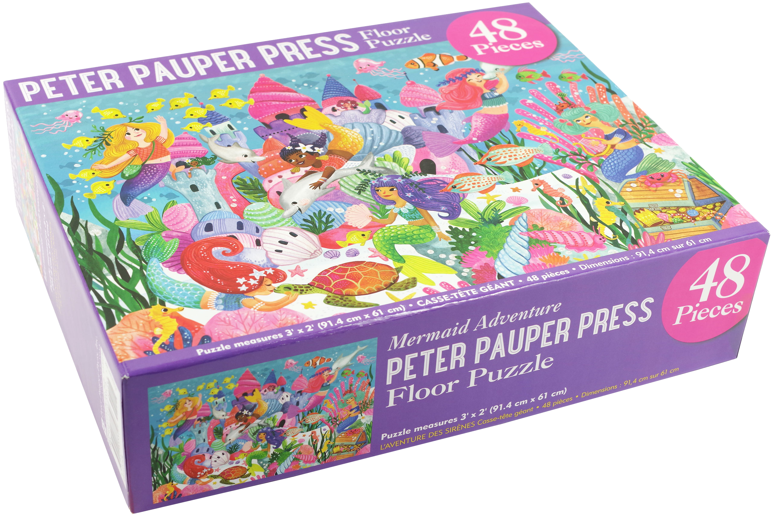Peter Pauper Press - Wholesale Puzzle - Kids - Mermaid Adventure Kids' Floor Puzzle2