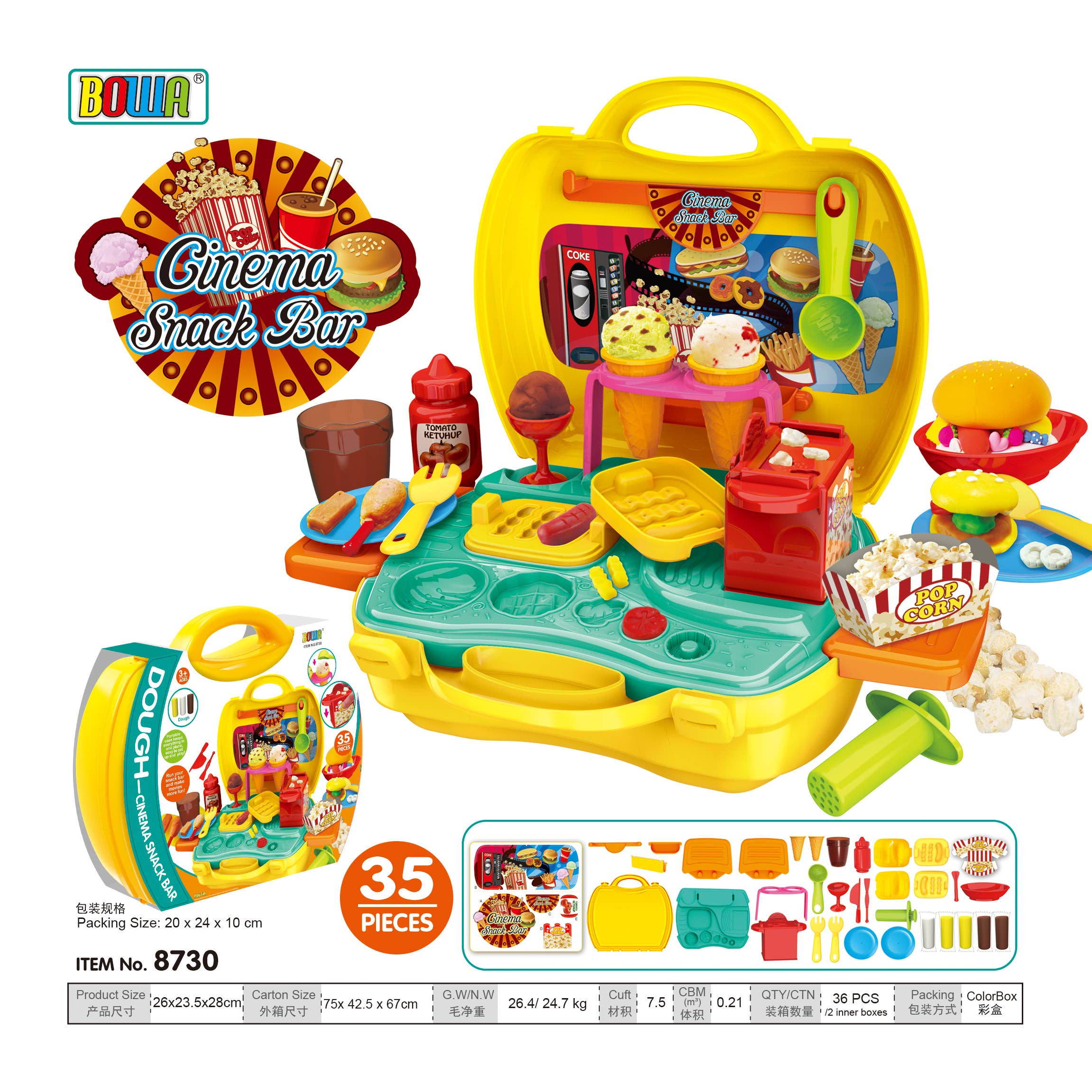 Toyventures - Wholesale Toy Set - Kids - Kids Pretend Play Tool Doctor Food Beauty Clay Dough Playset7