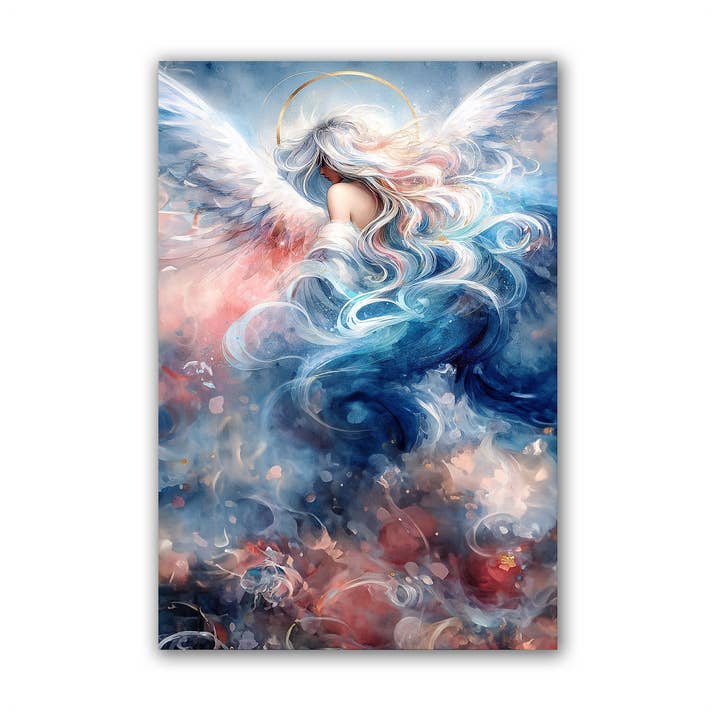 Celestial Angel houten ansichtkaart voor wholesale door Works of Heart