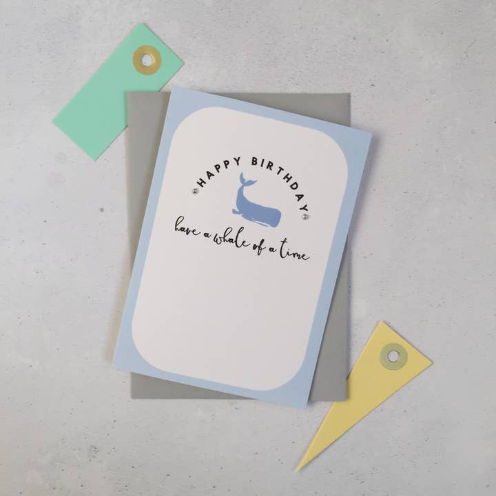 Whale of a Time Card for wholesale by Always Sparkle