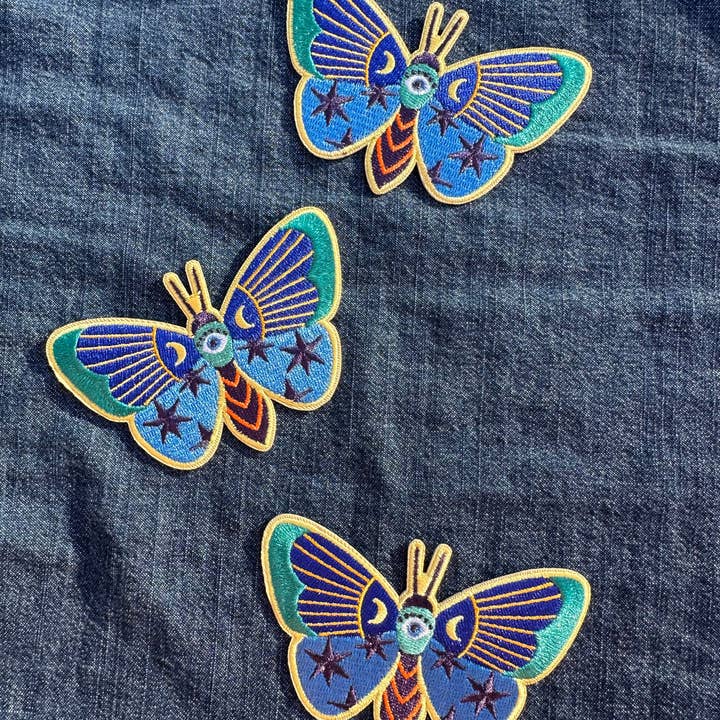 Sparkletown Studios - Wholesale Patch - Magical Mystical Moth Embroidered Patch2