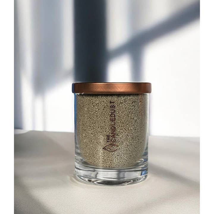 The Candledust - Wholesale Jar/Filled Candle - Olive green Unscented Candle Sand candle 160g