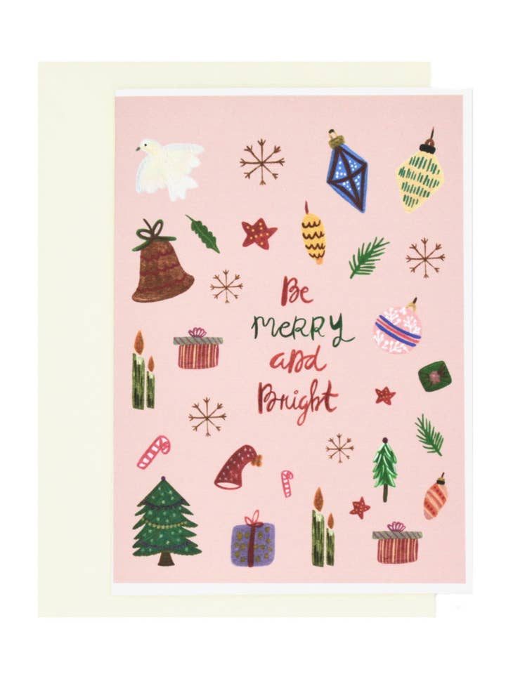 Fröhlich & Hell | Weihnachtskarte für den Großhandel von Colourina Design