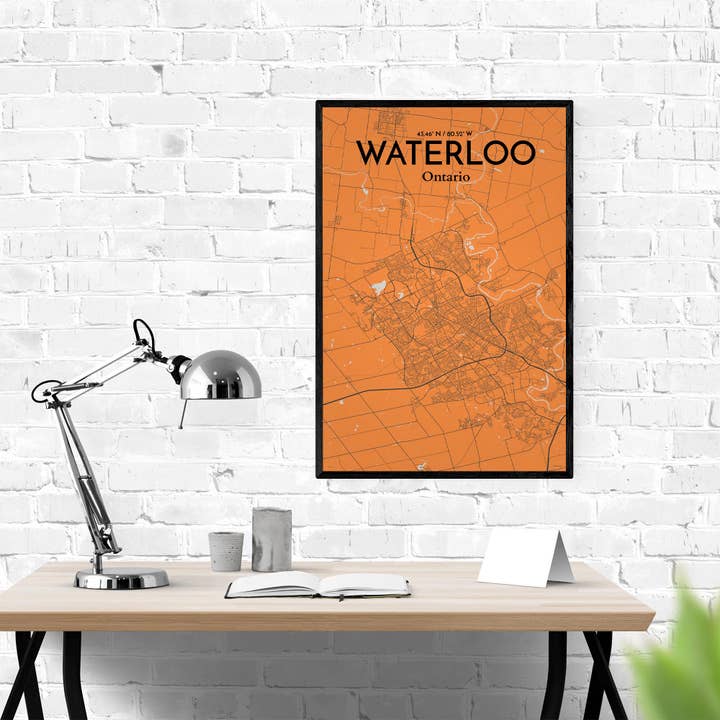 OurPoster.com - Wholesale Poster - Waterloo City Map Poster43