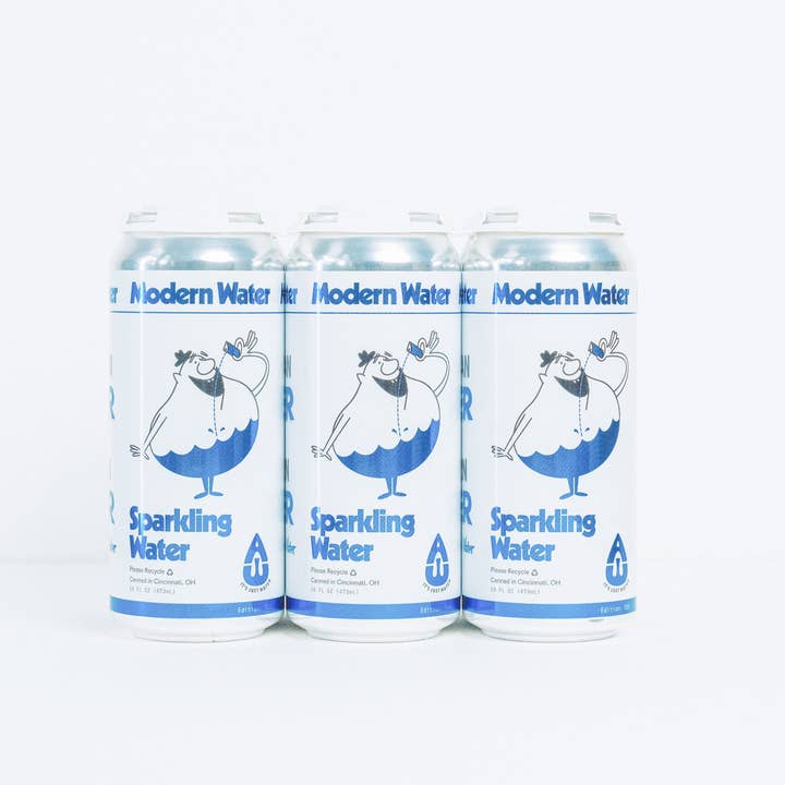 Modern Water // Formerly American Water - Vente Eau gazeuse - Canette en aluminium d'eau pétillante Modern Water 16oz (24 unités)3
