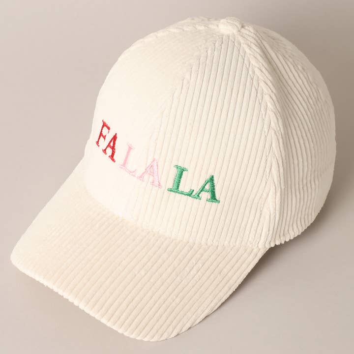 Fashion City - Wholesale Baseball Cap - Unisex - FALALA Colorful Embroidery Corduroy Cap