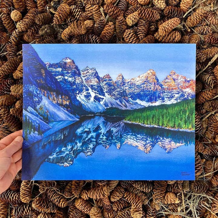 Moraine Lake 11x14" Afdruk - Artikel voor wholesale door Emily Beaudoin Art