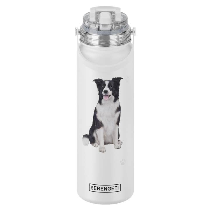 Border Collie - Bottiglia d'acqua in acciaio inossidabile - 24oz - Durevole per la vendita all'ingrosso da parte di E&S Pets
