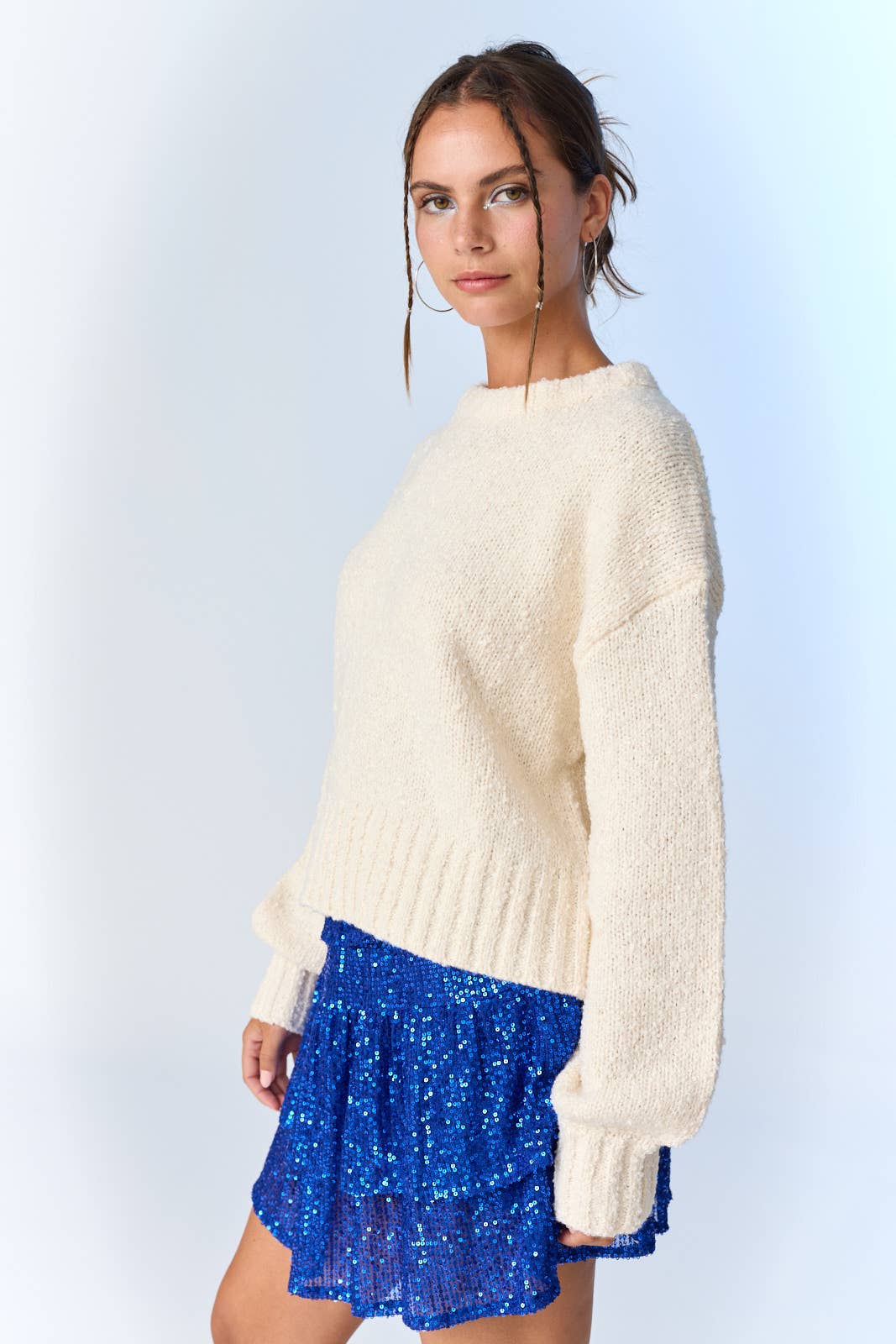 Papermoon - Wholesale Skirt - Women's - PS18588 - Alice Sequin Double Tier Skirt7